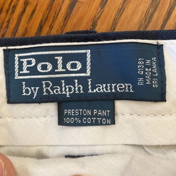 POLO by RALPH LAUREN FLAT-FRONT "PRESTON PANT"  Size 36 X 32 - Picture 8 of 9